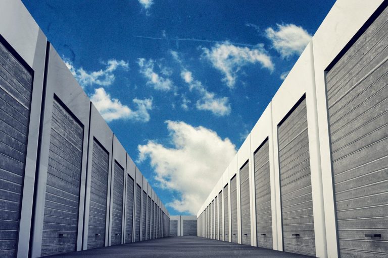 Line of storage units