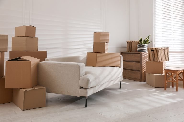 bigstock Furniture And Cardboard Boxes 432910034